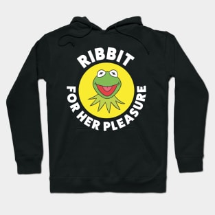 Ribbit ... For Her Pleasure (White) Hoodie